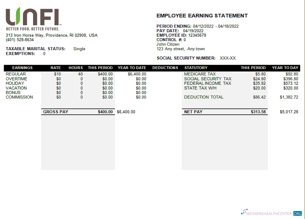 Download USA retail company earning statement Photoshop template